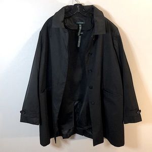 Lauren Ralph Lauren 3X Black Trench w/liner